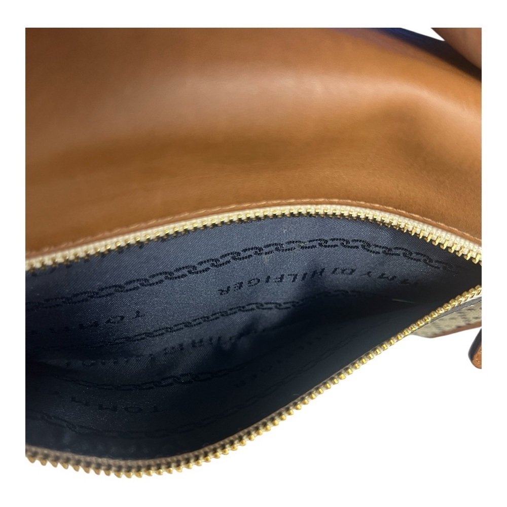 Tommy Hilfiger Brown and White Women's Clutch - Picture 8 of 8